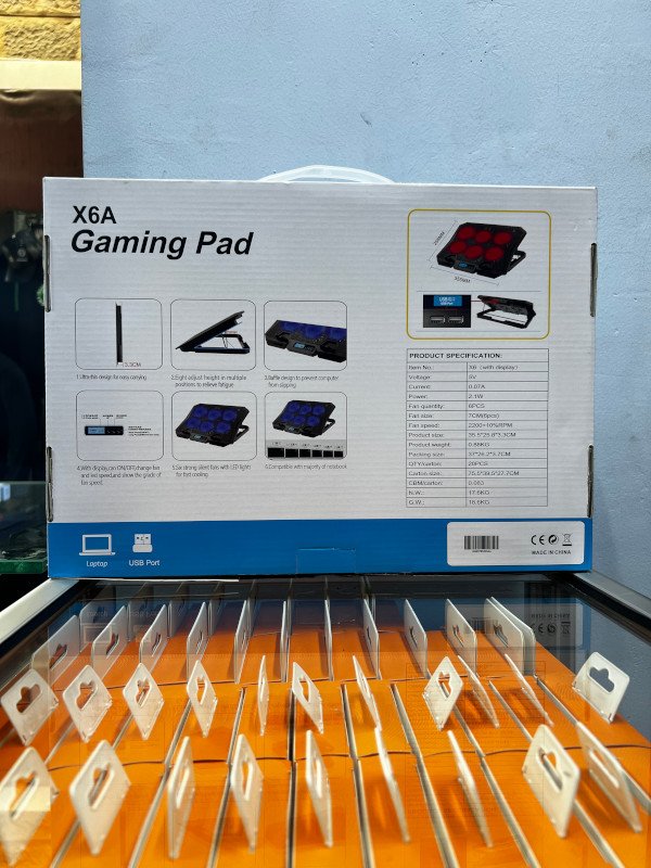 X6A Gaming Pad back